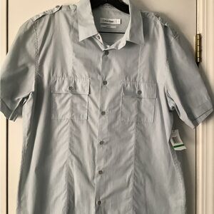 Calvin Klein Light Blue Short Sleeve Shirt